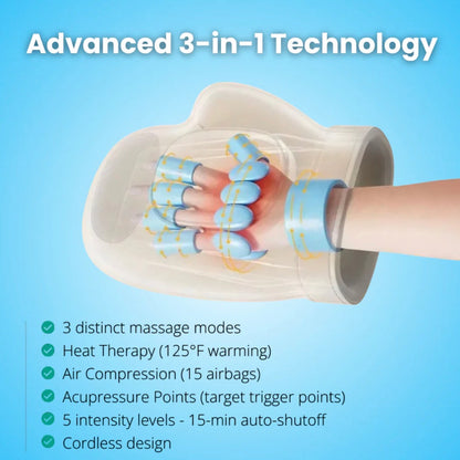 FlexEase — Smart Hand Massager with Heat Therapy