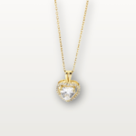 Radiant Bliss Wedding Jewelry Necklace featuring an elegant design, perfect for brides, with free shipping available.