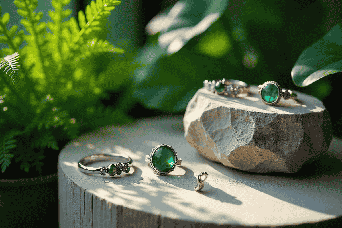 Eco-friendly jewelry made from recycled metals and ethically sourced gemstones