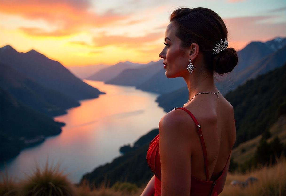 Luxury jewelry Queenstown, elegant jewelry for exclusive events, sparkling jewels