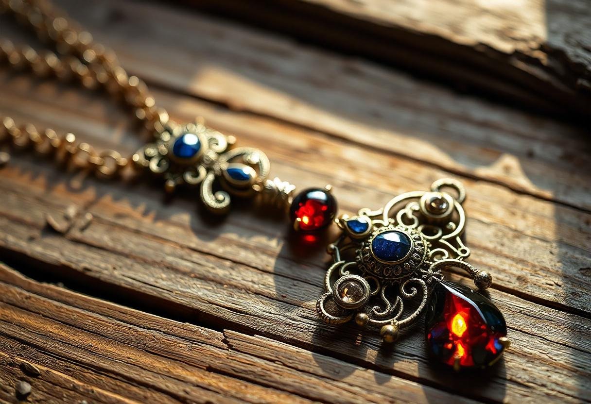 Portuguese-inspired handcrafted jewelry featuring traditional designs and local gemstones