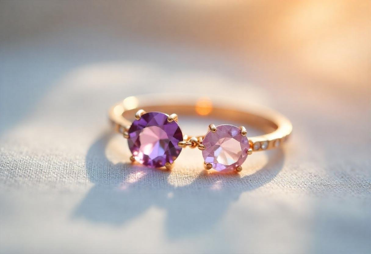 Jewelry styles trending in 2024 for wellness advocates, showcasing minimalist and meaningful designs with gemstones.